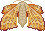 Laothoe populi Pixel art of a poplar hawk moth