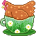 Dandelion teacup by chickenham