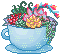 Succulent teacup by artwork