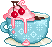Cherry cream teacup by humanfinny