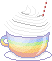 Rainbow teacup by starfighter